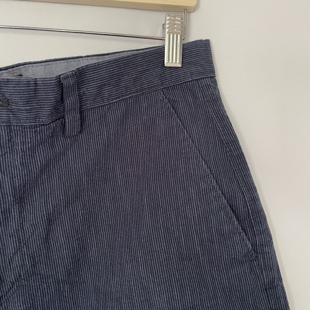 Banana Republic blue striped men's size 32 emerson‎ short cotton summer pants - Picture 3 of 6